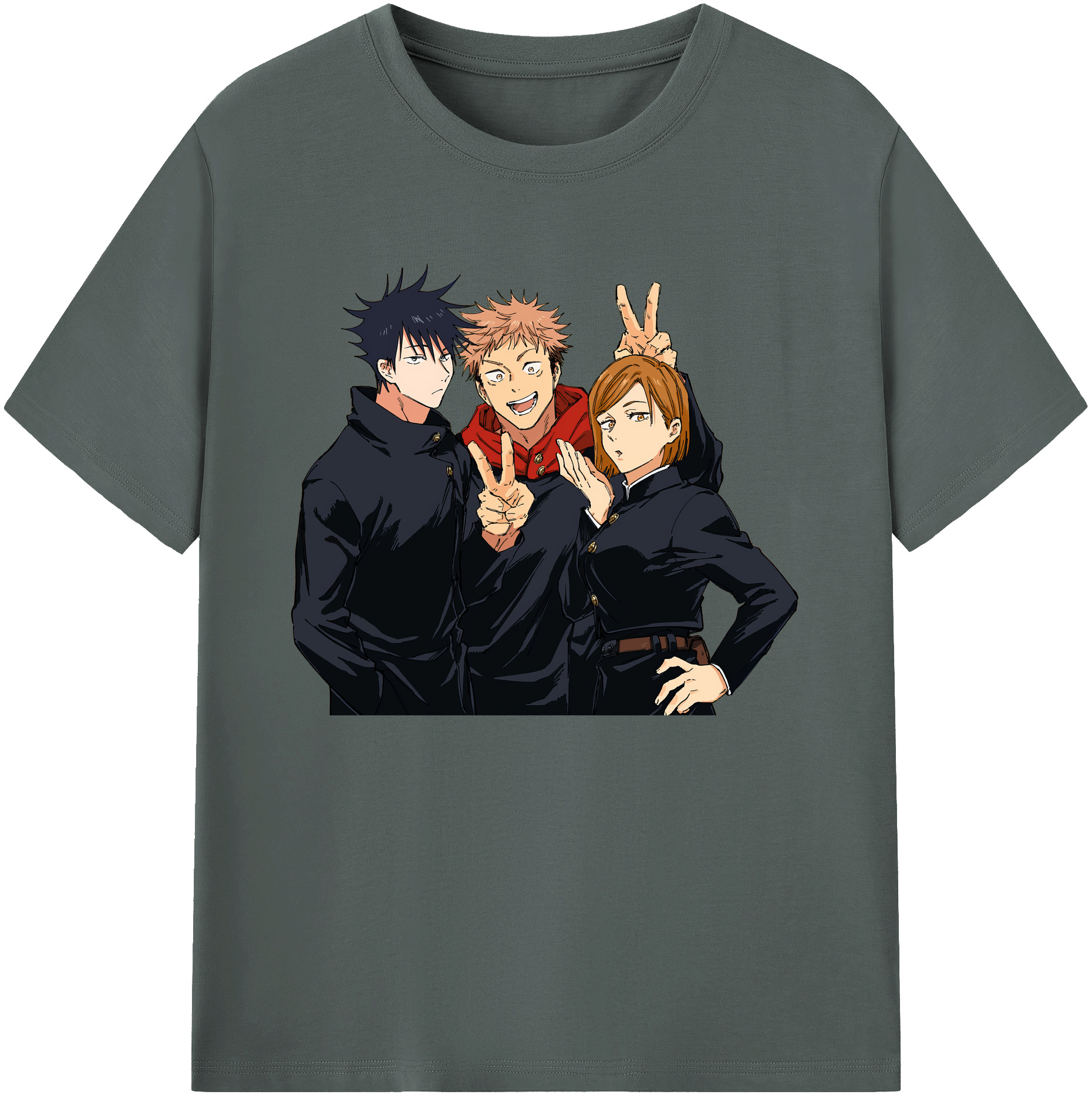 （画像用） 呪術廻戦 Jujutsu Kaisen 綿100％ メンズ半袖Tシャツ｜肌触りやわらか＆通気性